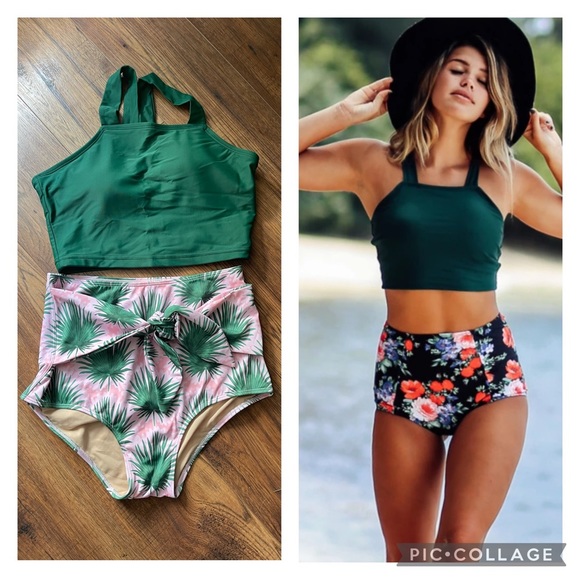 Kortni Jeane Other - KJ S pink palm bikini set
